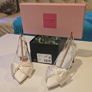 NIB Kate Spade Marseille Satin Lux Heels